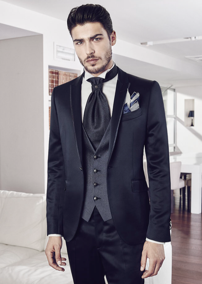 Men's Silk Ascot Ties - Tuxedo Accessories