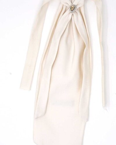 Groom white Silk Neckties