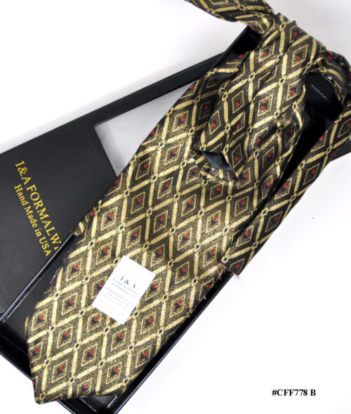 Gold formal event tie